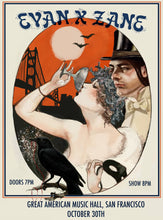 Load image into Gallery viewer, ✍🏻 SIGNED | EVAN + ZANE: Halloween (Duo) @ Great American Music Hall (San Francisco, CA)
